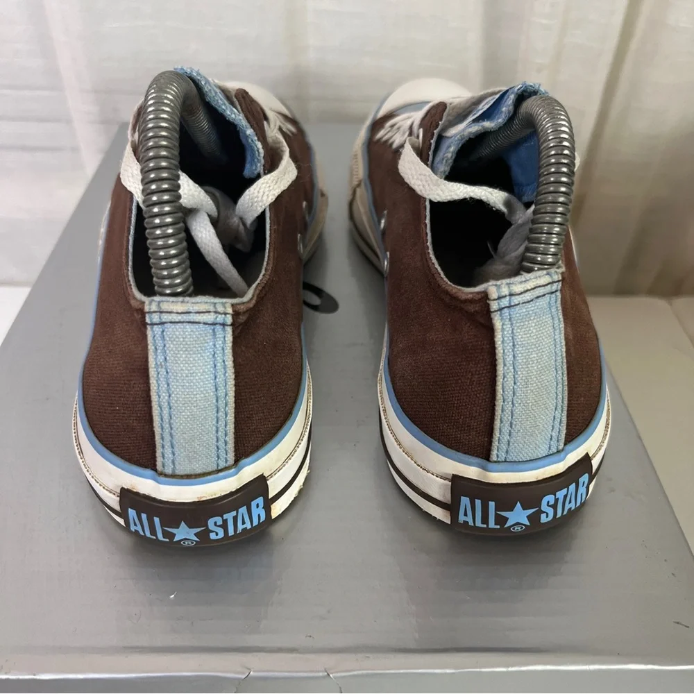 Converse Chuck Taylor All Star‎ Low Tops Two-Tone Brown / Blue Women Size 7 (b5)
